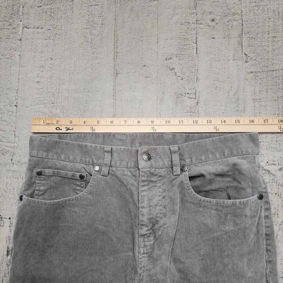 Brooks Brothers Gray Slim Fit Corduroy Cotton Stretch‎ Pants Men's Size 32x32 - Picture 8 of 9